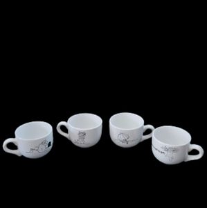 Mugs w/Cats & Inspiring Quips Set of 4